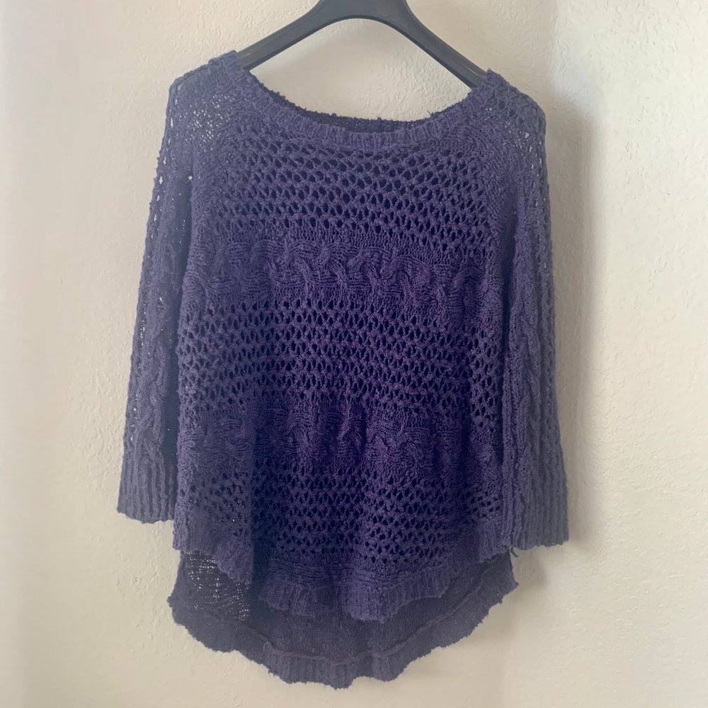 Anthropologie Purple Sweater